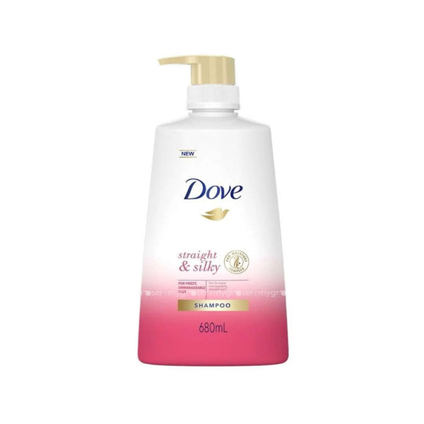 Dove Shampoo Straight & Silky 680ml - Snapcart.pk