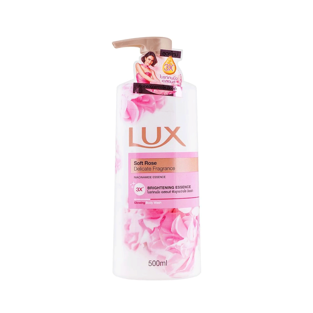 Lux Soft Rose Glowing Body Wash 500ml