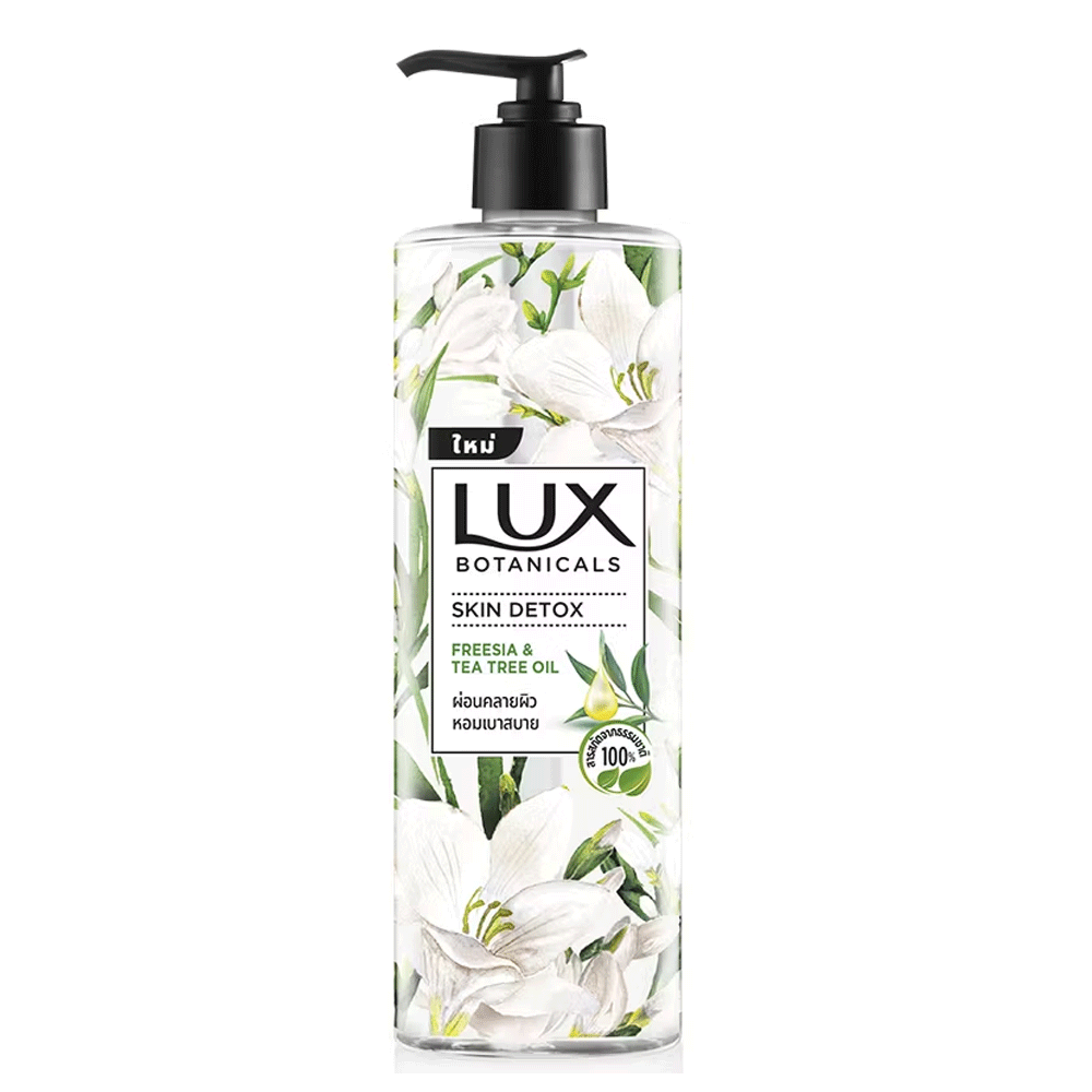 Lux Skin Detox Freesia & Tea Tree Oil Body Wash 450ml Lux