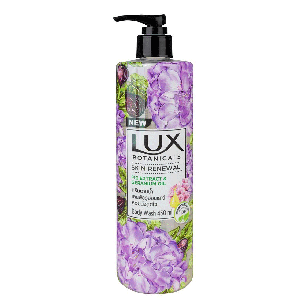 Lux Skin Renewal Fig Extract & Geranium Oil Body Wash 450ml Lux
