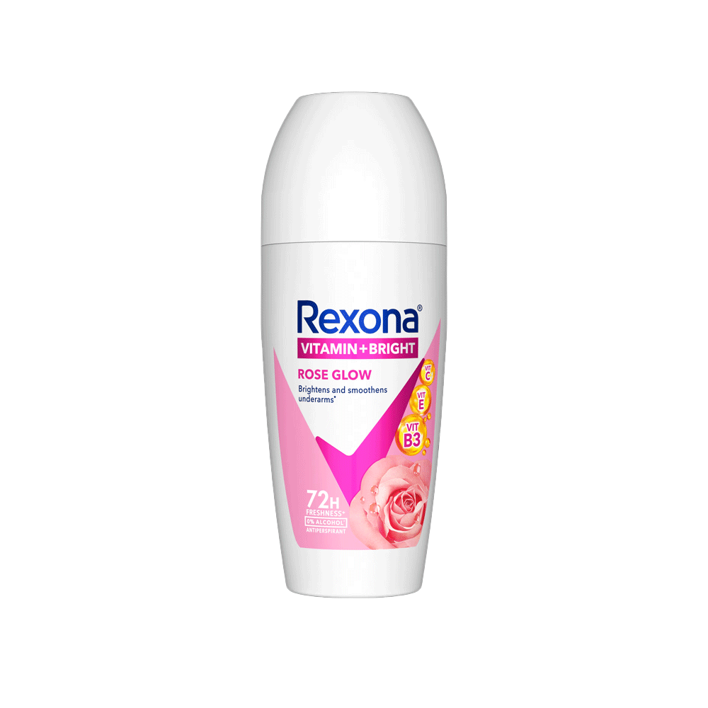 Rexona Rose Glow Roll On 45ml - Snapcart.pk