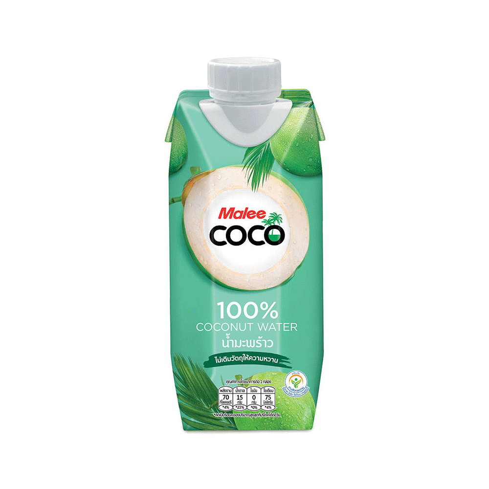 Malee Coco 100% Coconut Water 330ml - Snapcart.pk