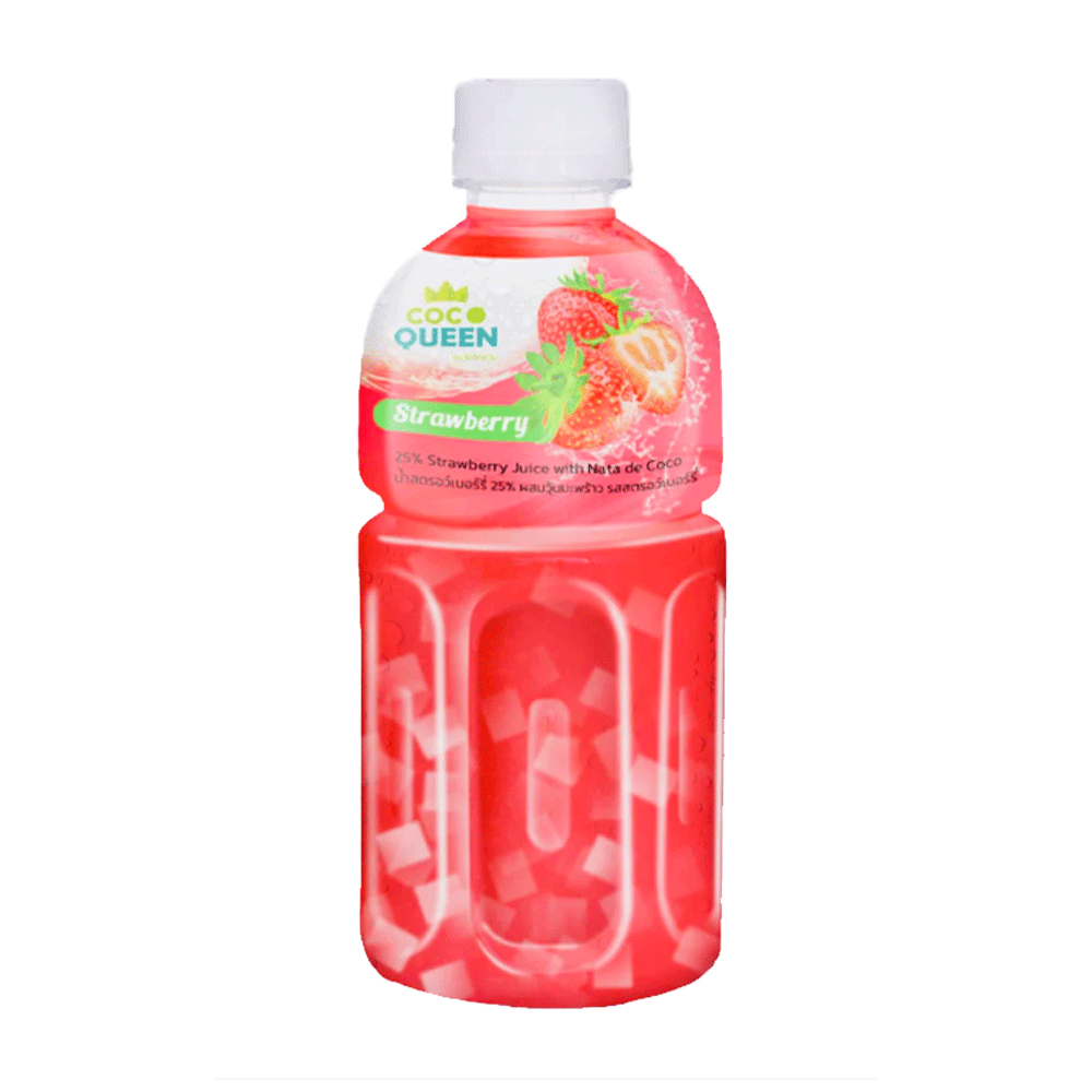 Coco Queen Strawberry Juice With Nata De Coco 320ml