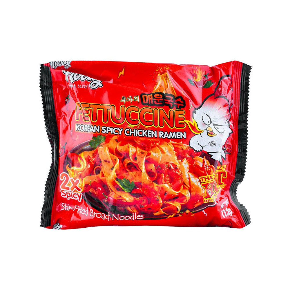 Noody Red Fettuccine Korean Spicy Chicken 2x Noodles 112g