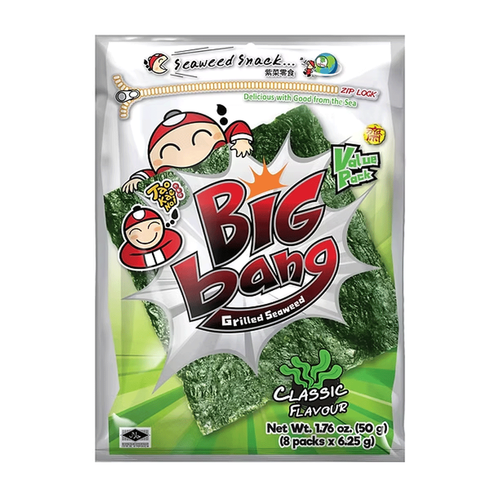 Big Bang Grilled Seaweed Snack Classic Flavour 50g