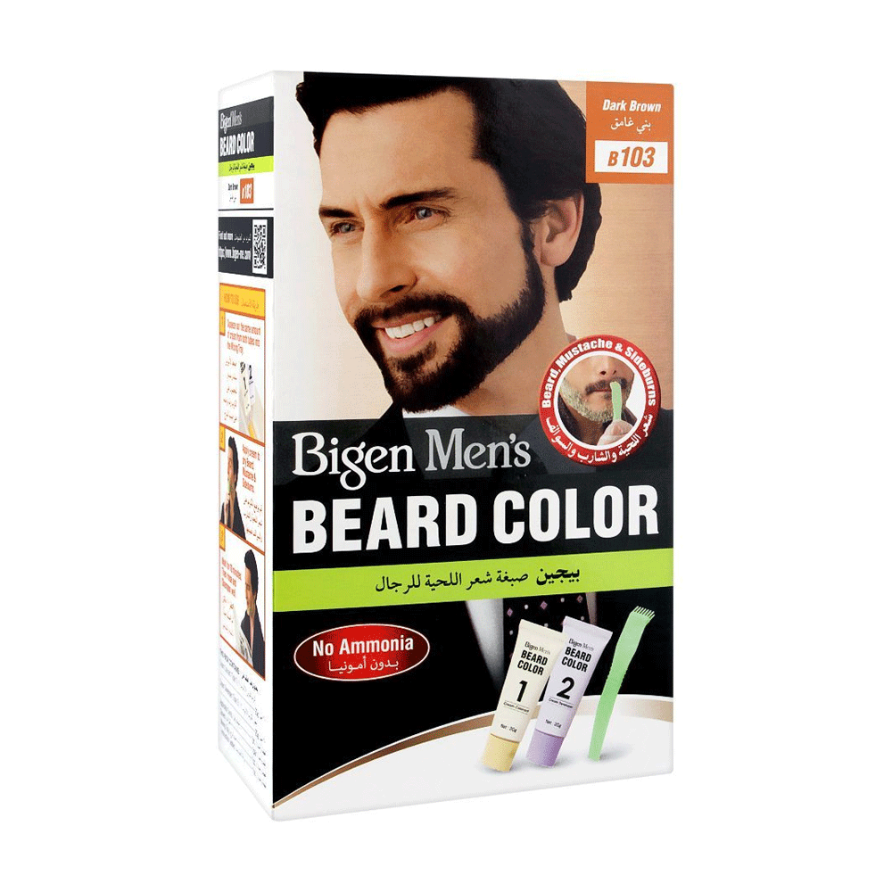 Bigen Mens Beard Colour 103 Dark Brown - Snapcart.pk