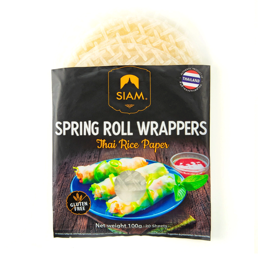 Siam Spring Roll Wrappers Thai Rice Paper 100g 20s