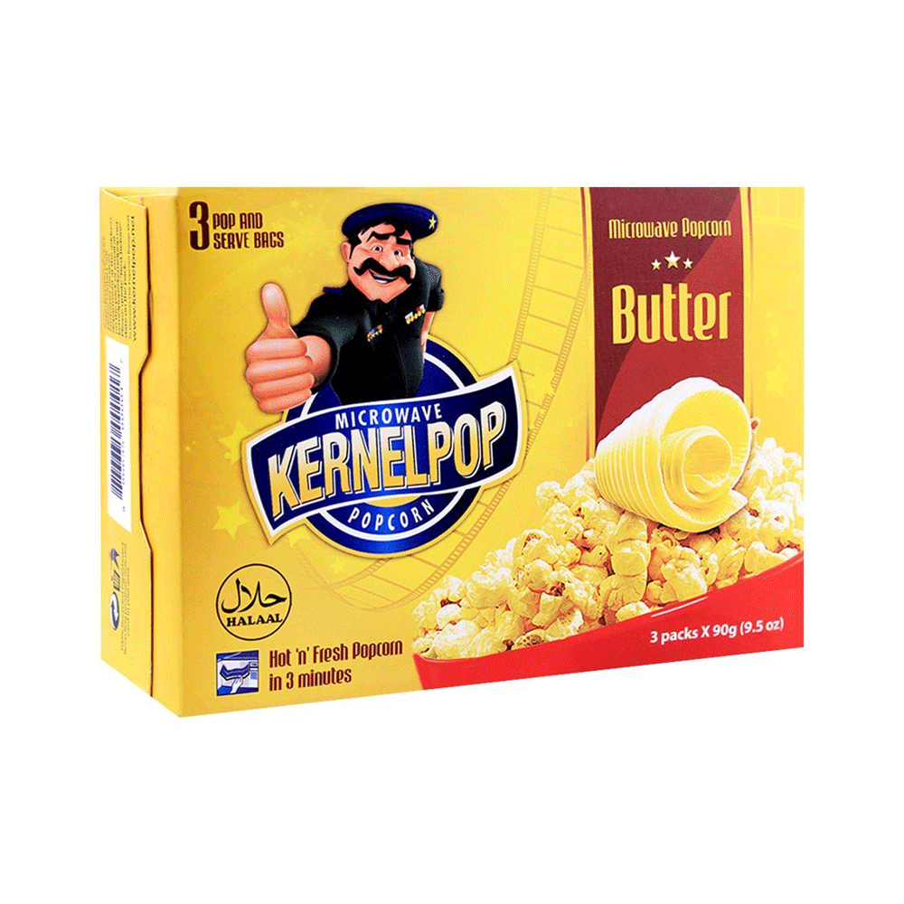 Kernelpop Popcorn - Butter 3 X 90g - Snapcart.pk
