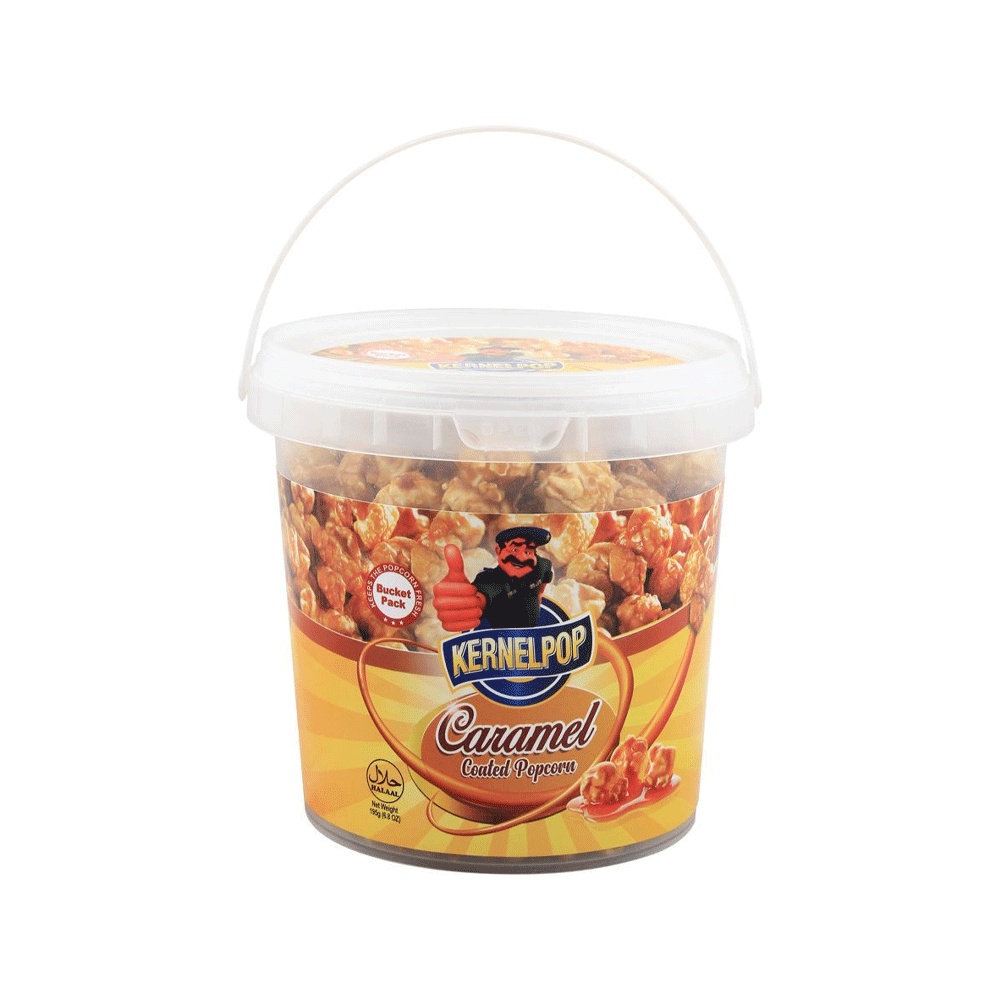 Kernel Pop Caramel Coated Popcorn Bucket Pack 195g - Snapcart.pk