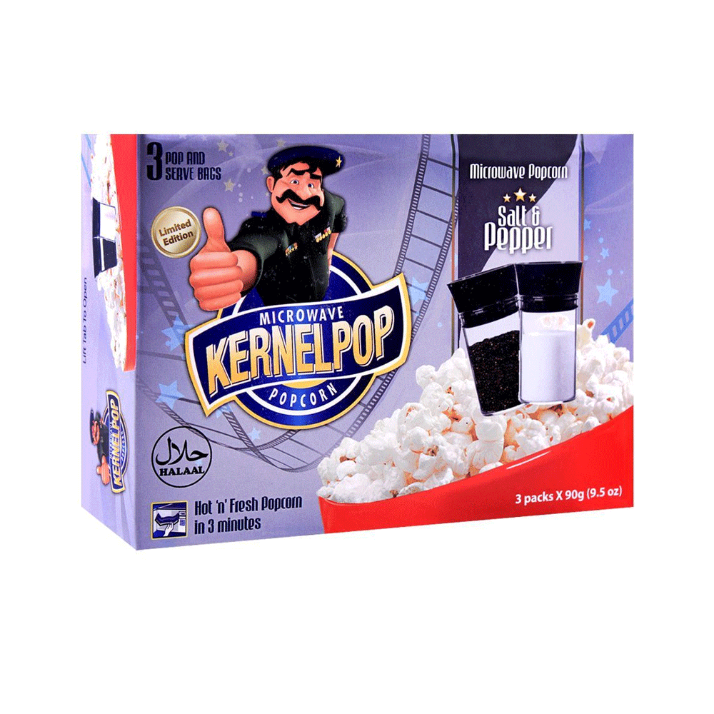Kernelpop Popcorn - Salt & Pepper 3 X 90g - Snapcart.pk