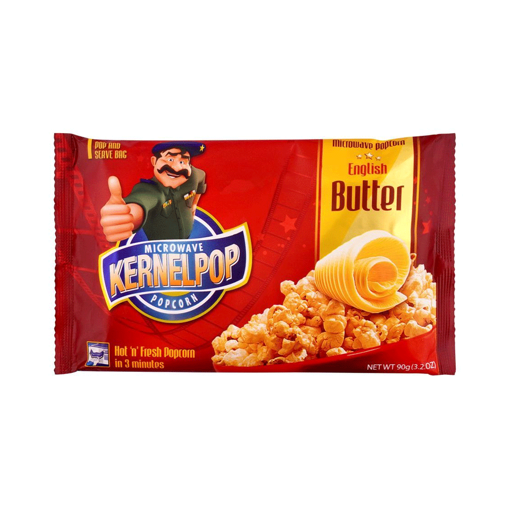 Kernel Pop English Butter Pop Corn 80g - Snapcart.pk