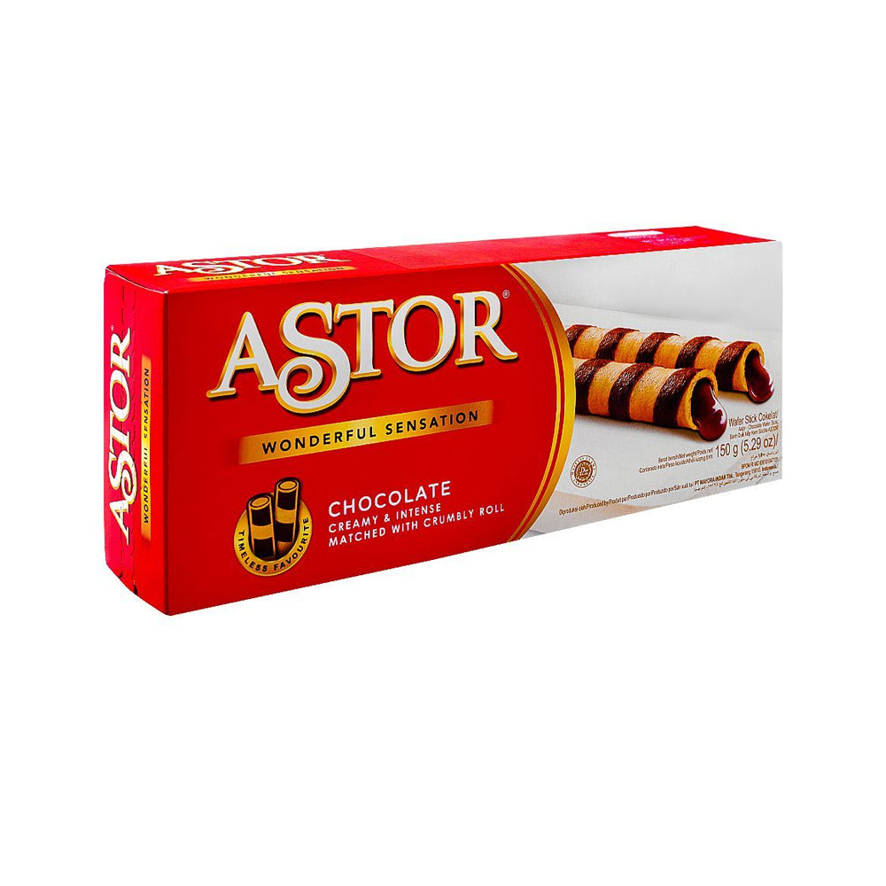 Astor Chocolate Wafer Stick Original 150g - Snapcart.pk