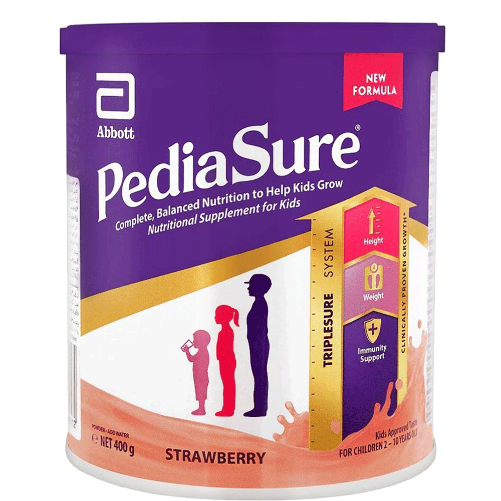 Abbott Pediasure Milk Powder - Strawberry 400g