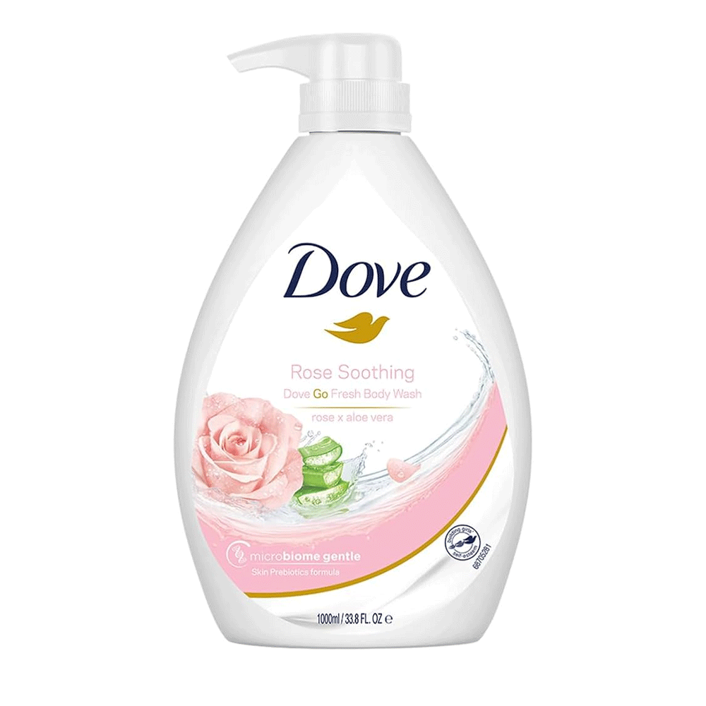 Dove Rose Soothing Rose X Aloe Vera Body Wash 1000ml