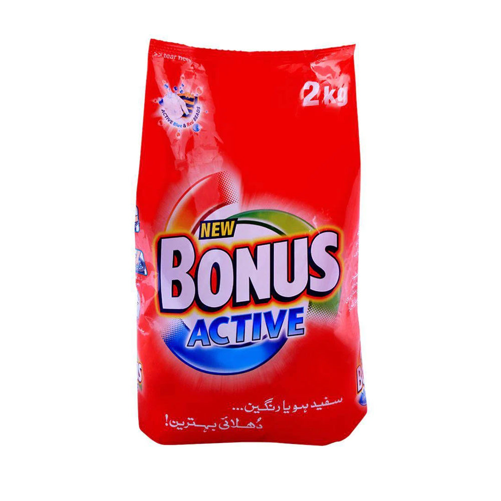 Bonus Active Detergent Powder 2kg - Snapcart.pk