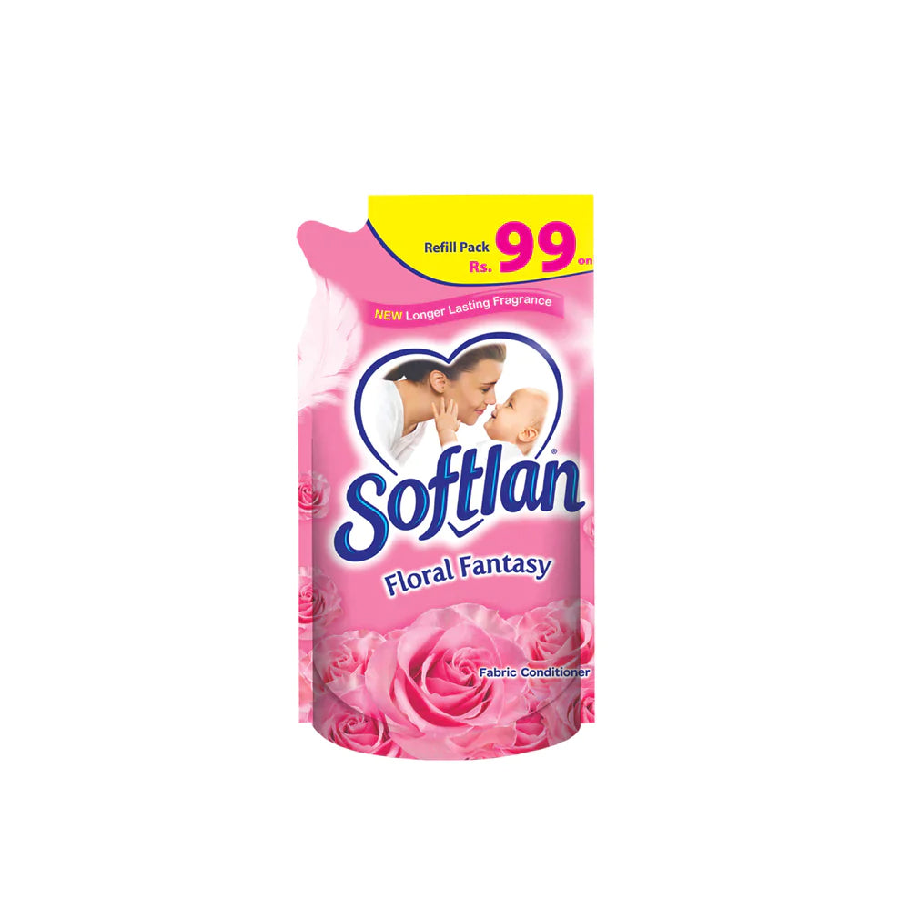 Softlan Floral Fantasy Fabric Conditioner Pouch 425ml - Snapcart.pk