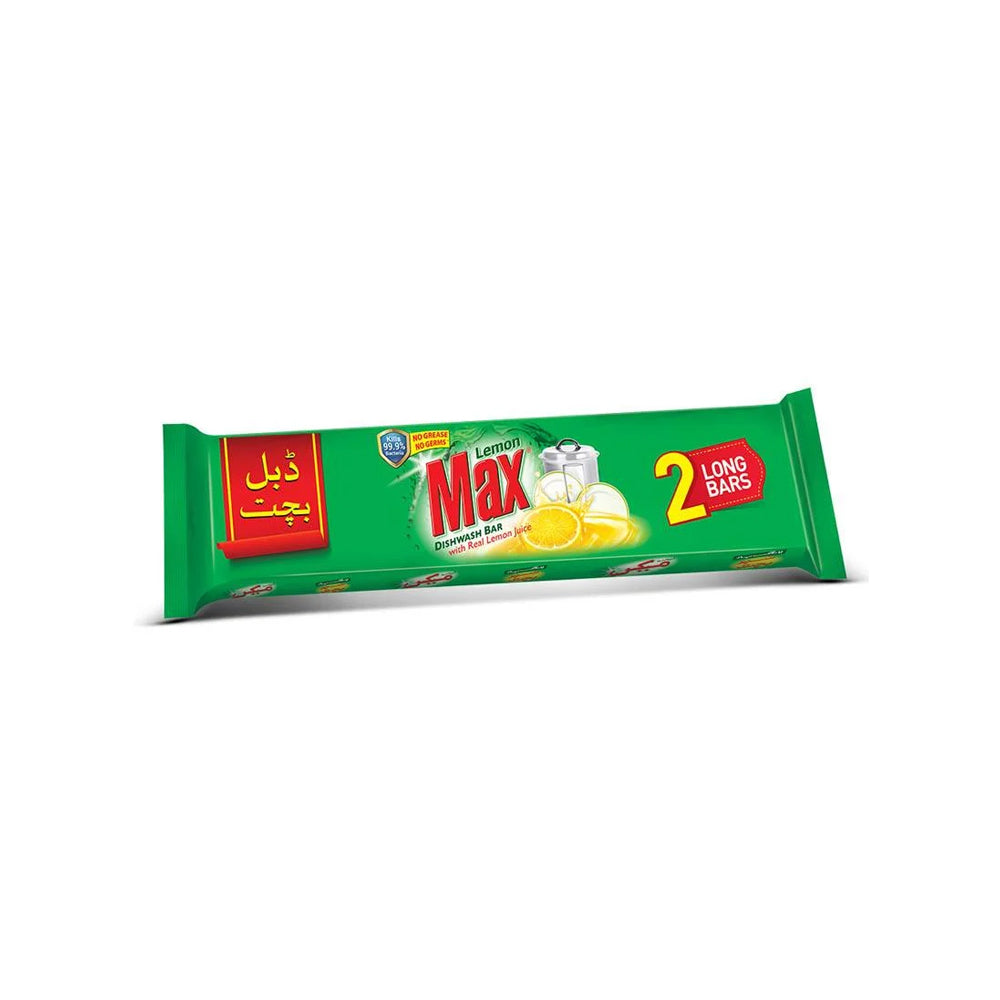 Lemon Max Dishwash Long Bar 2pcs 530g - Snapcart.pk