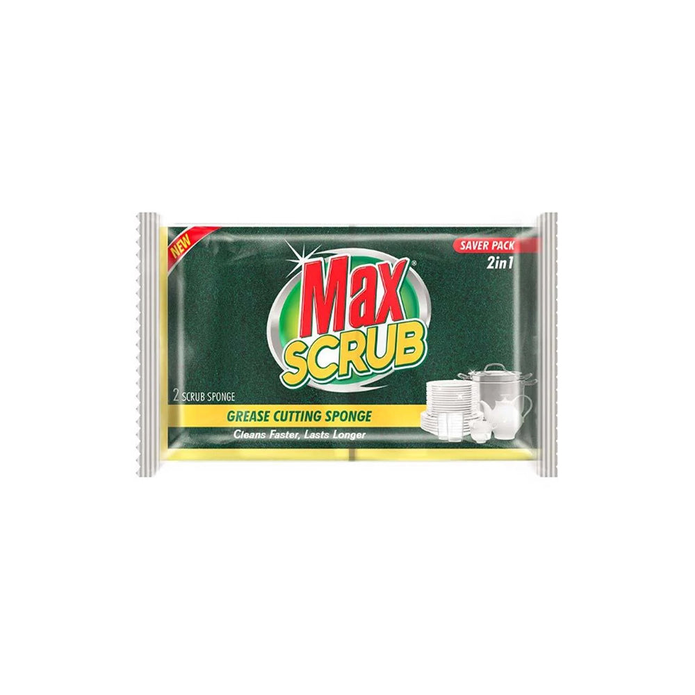 Max Scrub Grease Cutting Sponge 2in1 - Snapcart.pk