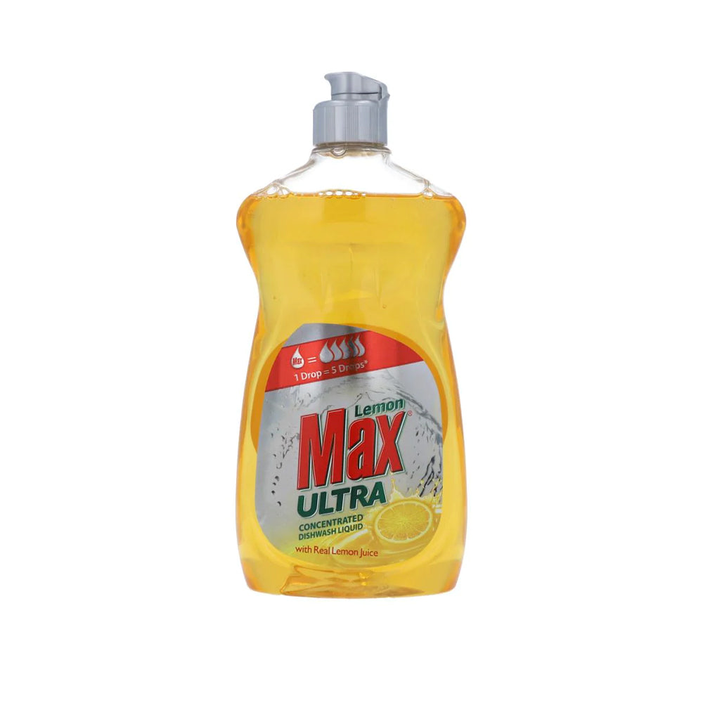 Lemon Max Dishwash Liquid Ultra Yellow 500ml - Snapcart.pk