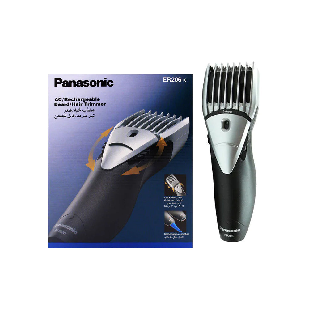 Panasonic Ac Rechargeable Beard Hair Trimmer Er206