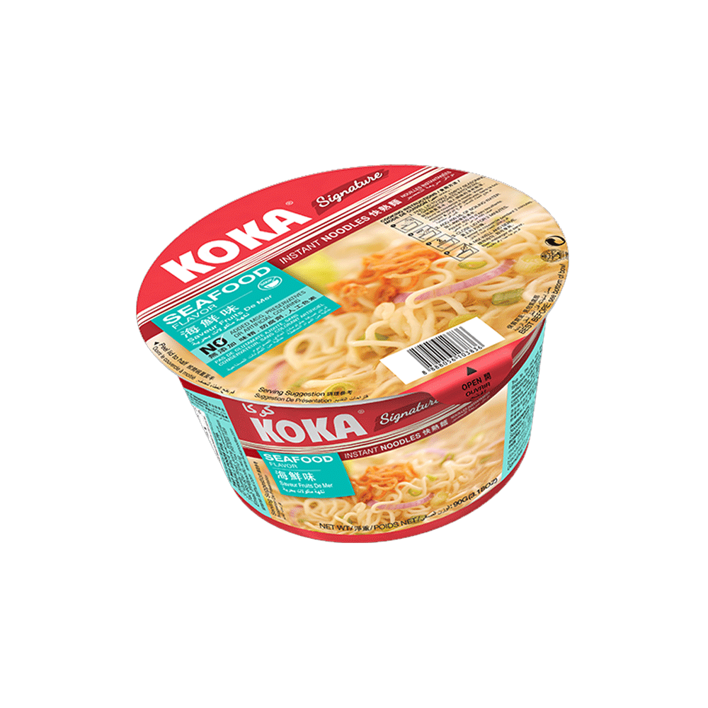 Koka Seafood Flavour Noodle Bowl 90g - Snapcart.pk