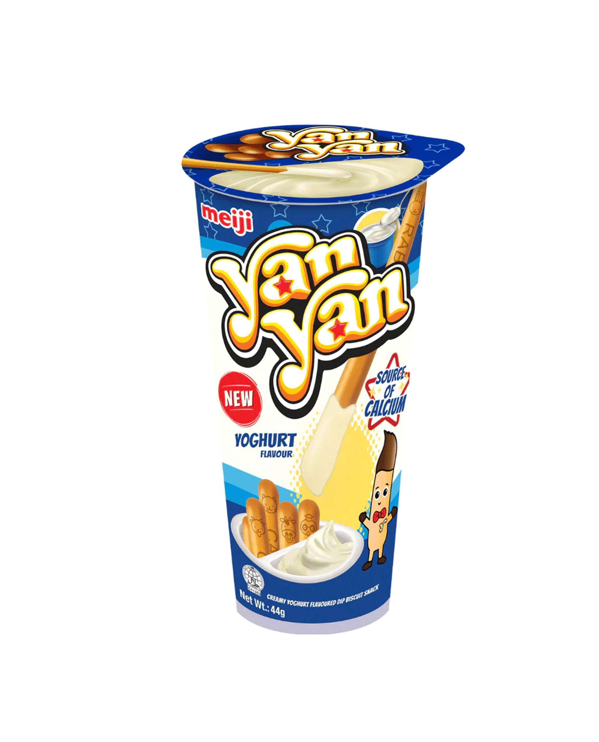 Meiji Yan Yan Yoghurt Flavour Dip Biscuit 44g - Snapcart.pk