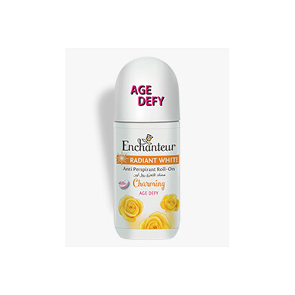 Enchanteur Radiant White Charming Age Defy Roll On 50ml - Snapcart.pk