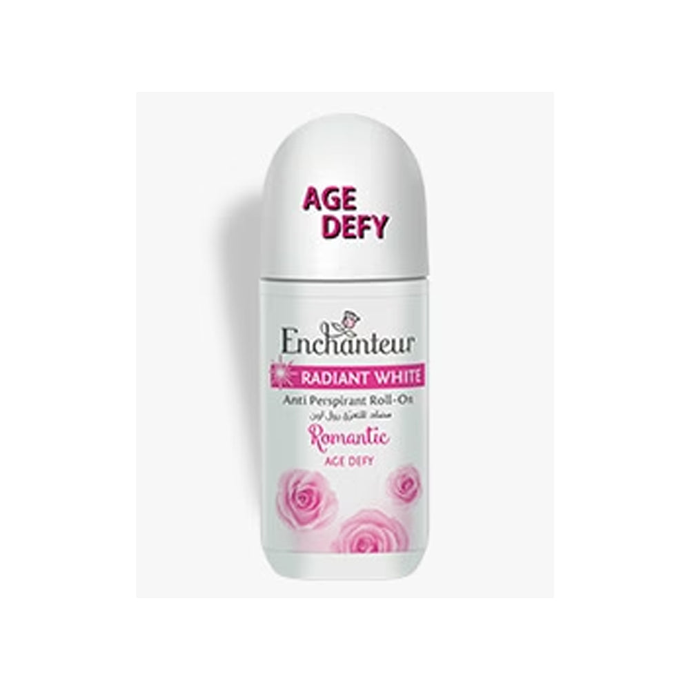 Enchanteur Radiant White Romantic Age Defy Roll On 50ml - Snapcart.pk