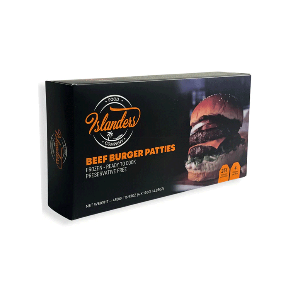 Islander Beef Burger Patties 480g