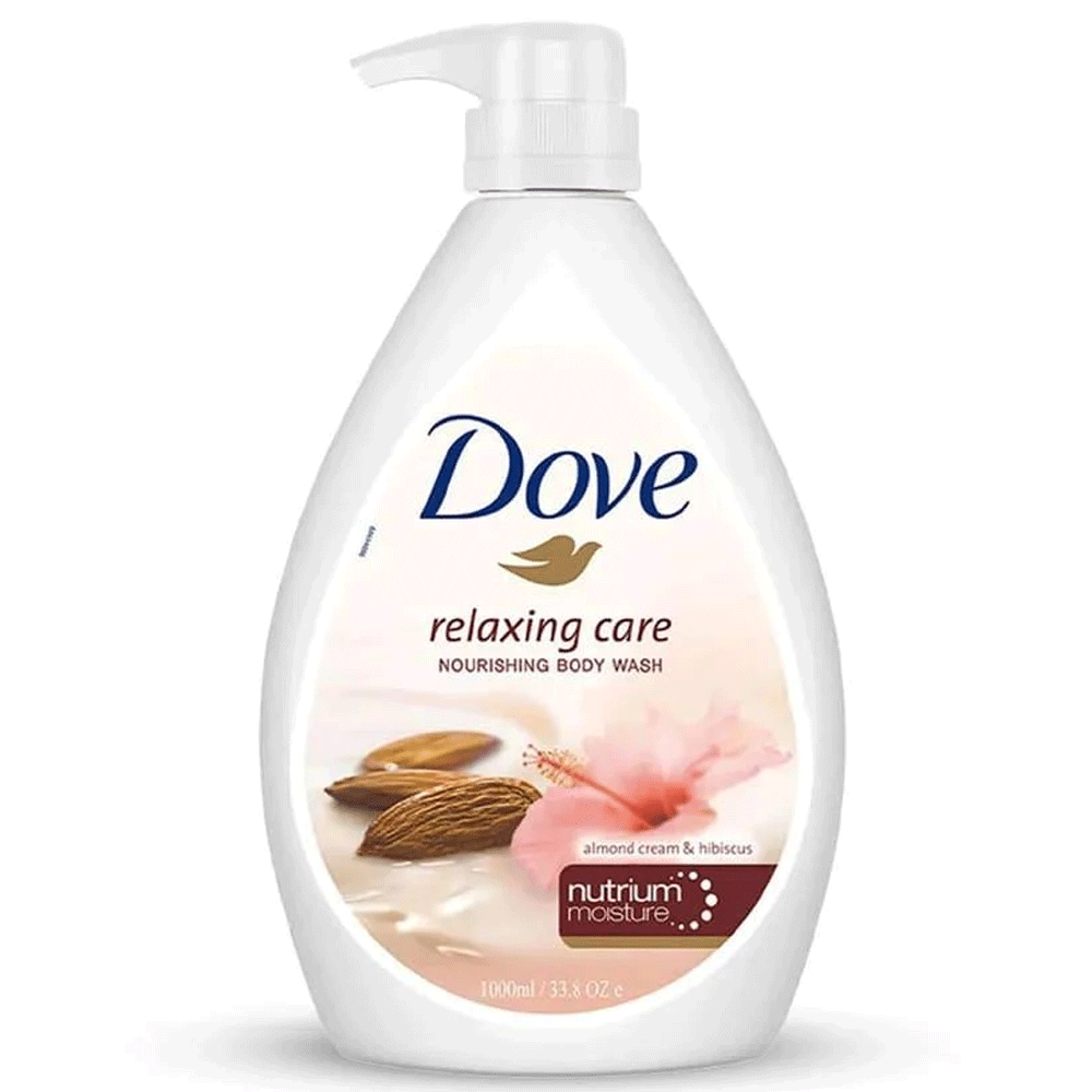 Dove Relaxing Care Almond Cream & Hibiscus Body Wash 1000ml