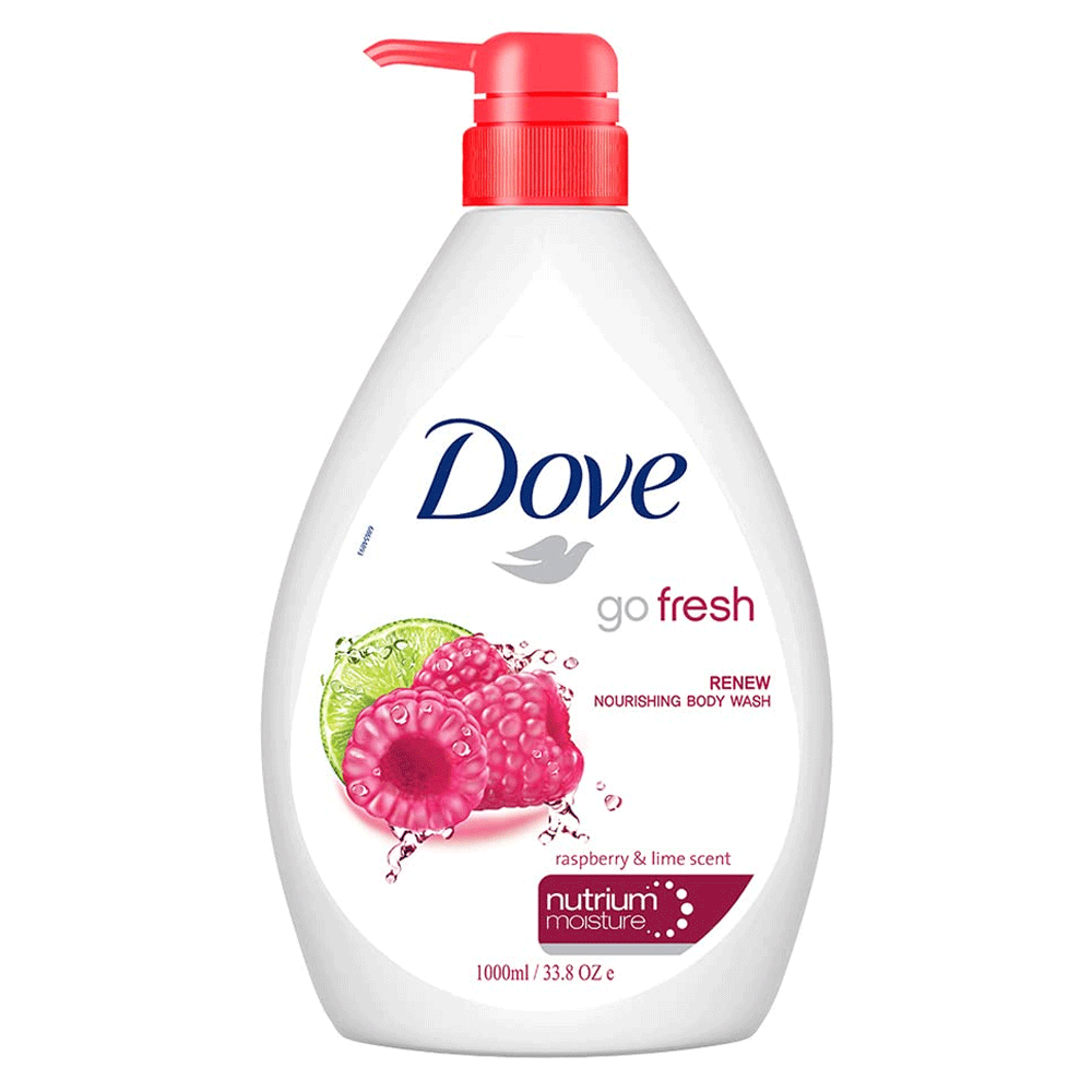 Dove Go Fresh Raspberry & Lime Scent Body Wash 1000ml