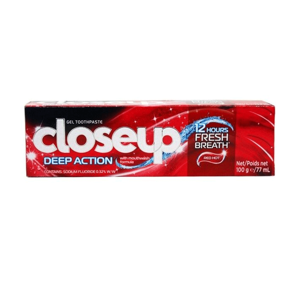 Closeup Deep Action Red Hot Gel Toothpaste 100g Closeup