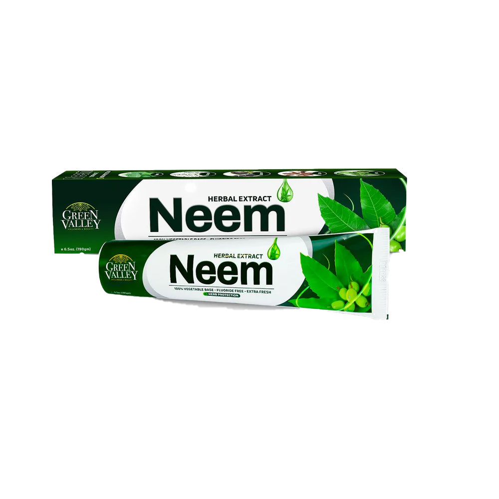 Green Valley Herbal Extract Neem Toothpaste 185gm Green Valley