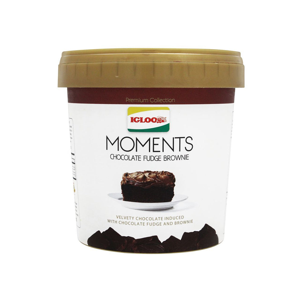 Igloo Moments Chocolate Fudge Brownie Frozen Dessert 1l - Snapcart.pk
