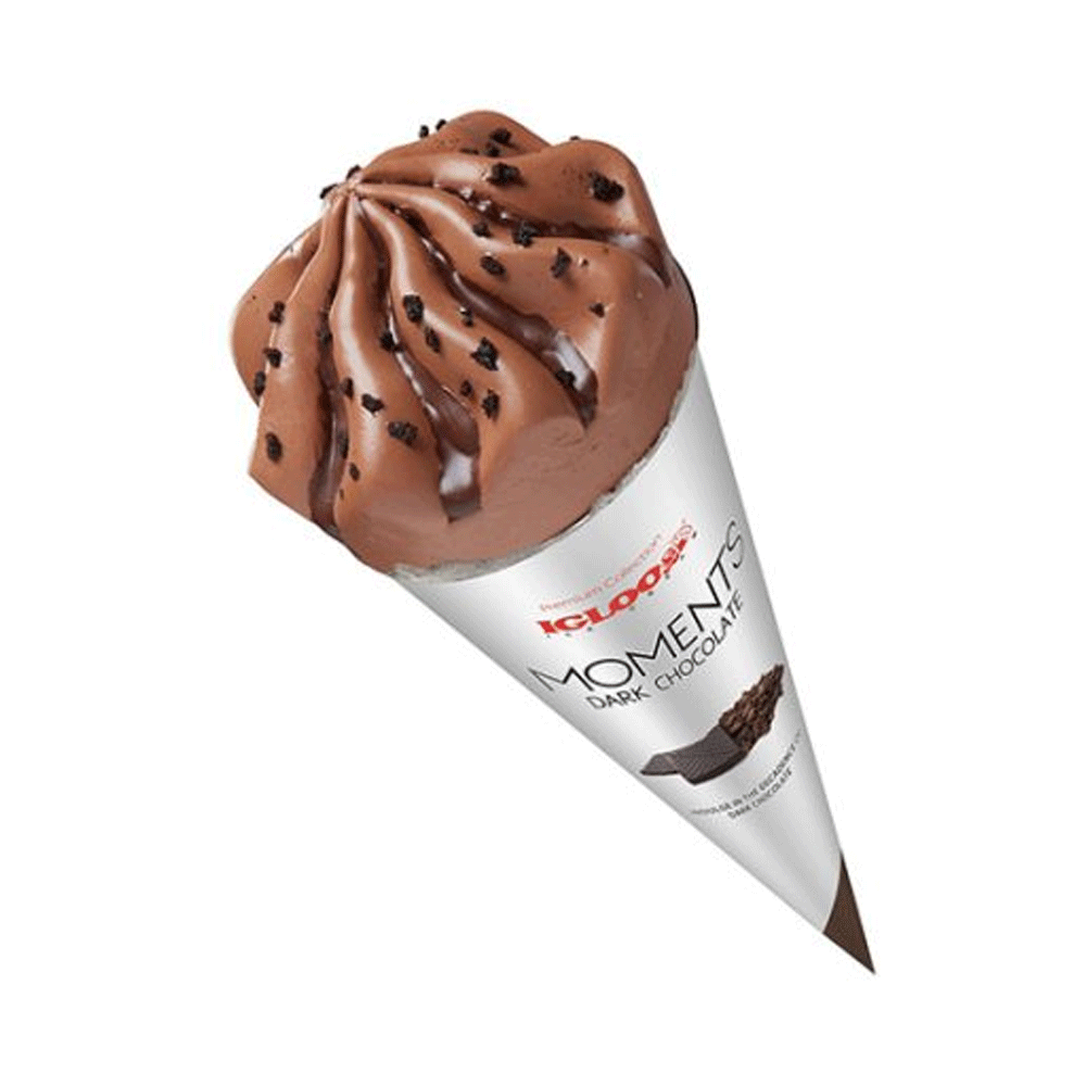 Igloo Moments Dark Chocolate Cone 125ml