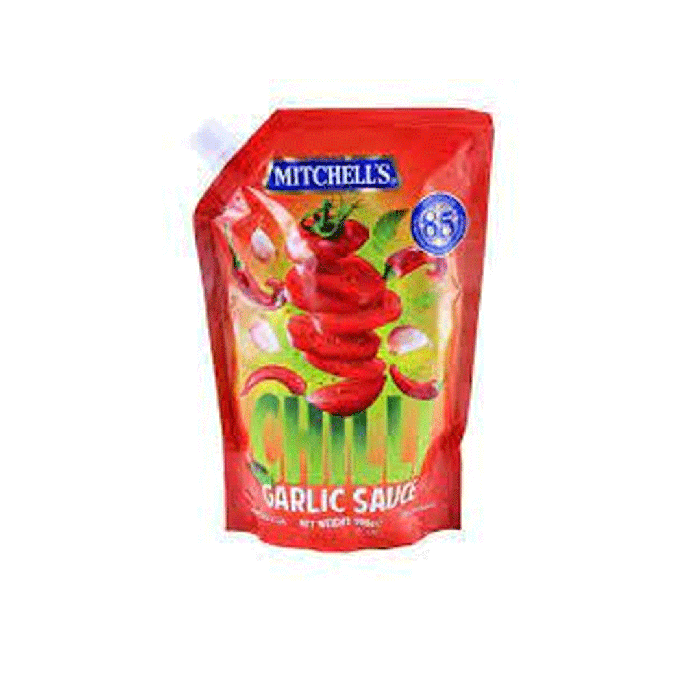 Mitchells Chilli Garlic Sauce 250g Pouch - Snapcart.pk