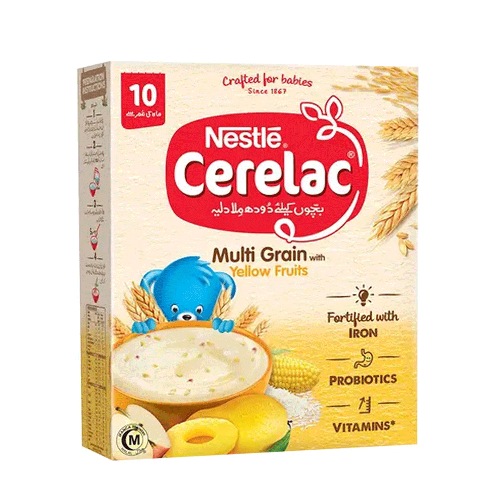 Nestle Cerelac Multi Grain With Yellow Fruits 175g