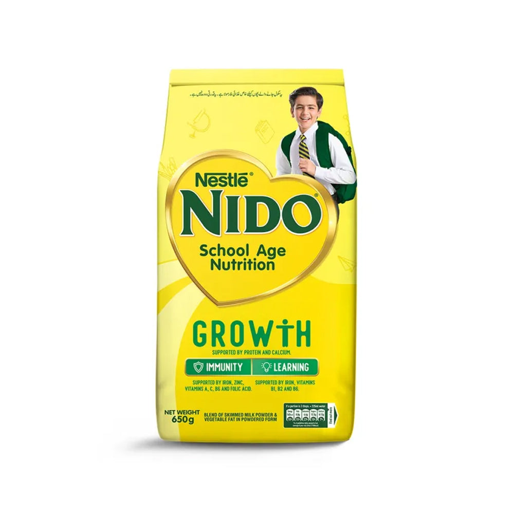 Nestle Nido School Age Nutrition Grow It Milk Powder 650g - Snapcart.pk