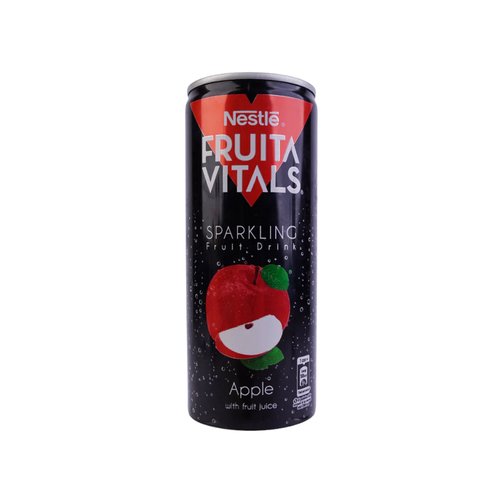 Nestle Fruita Vitals Apple Sparkling Can 250ml - Snapcart.pk