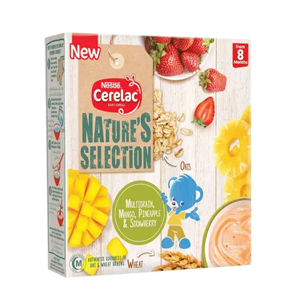 Nestle Cerelac Multigrain,mango,pineapple & Strawberry 175g