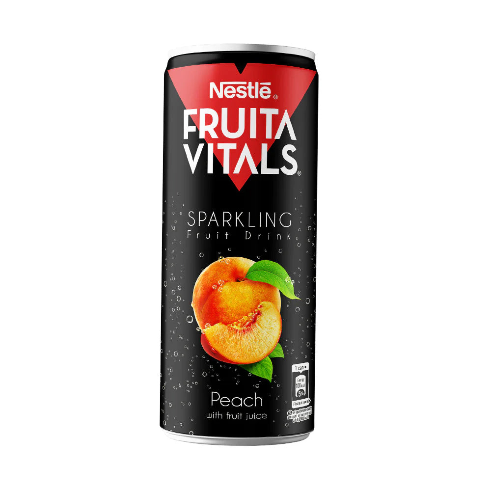 Nestle Fruita Vitals Sparkling Fruit Drink Peach 250ml 5+1 - Snapcart.pk