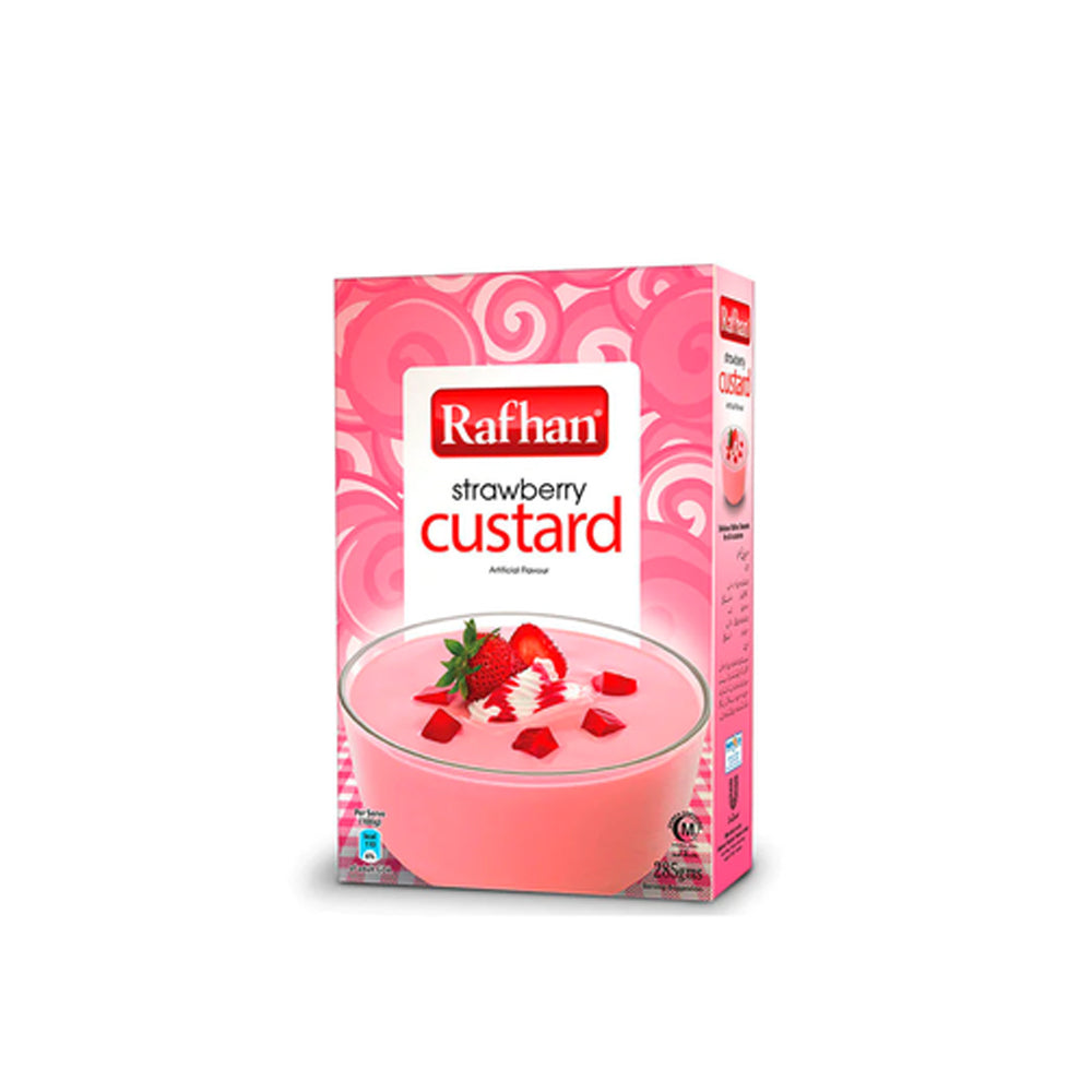 Rafhan Strawberry Custard 275g - Snapcart.pk