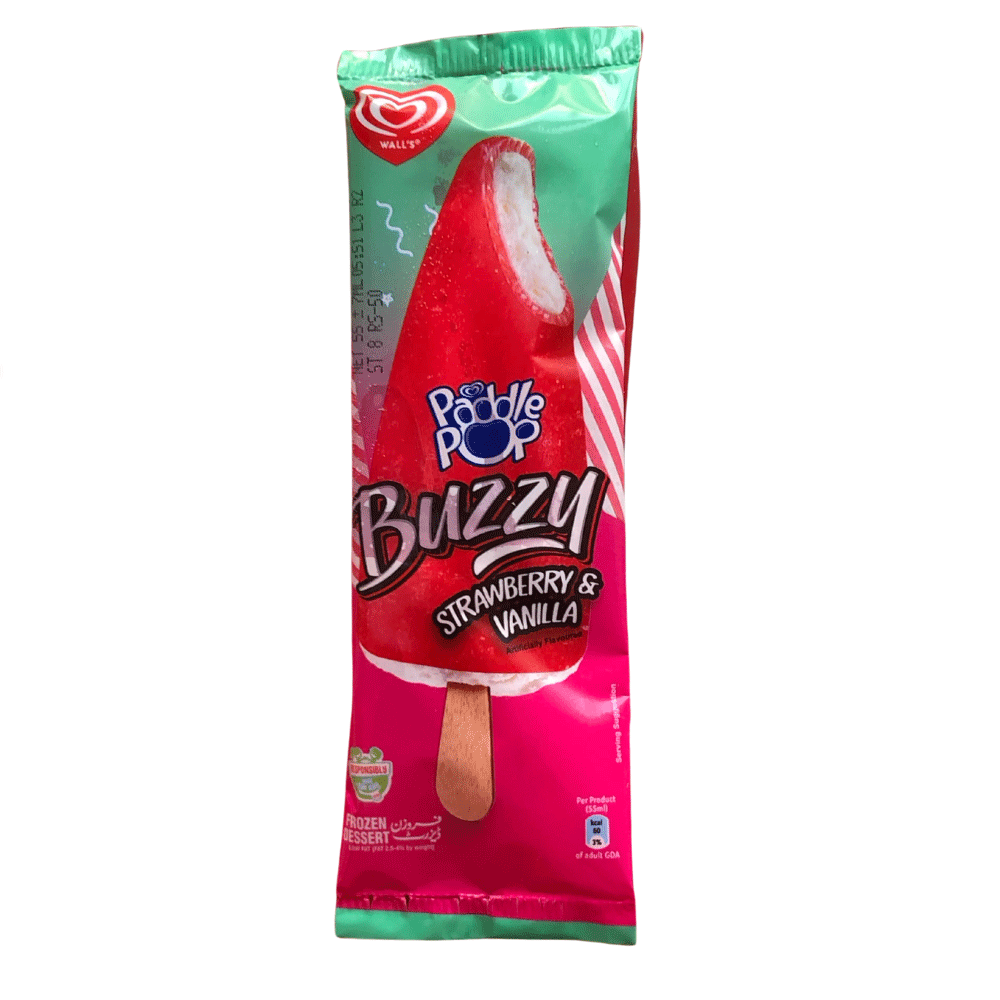 Walls Paddle Pop Buzzy Strawberry & Vanilla 7ml