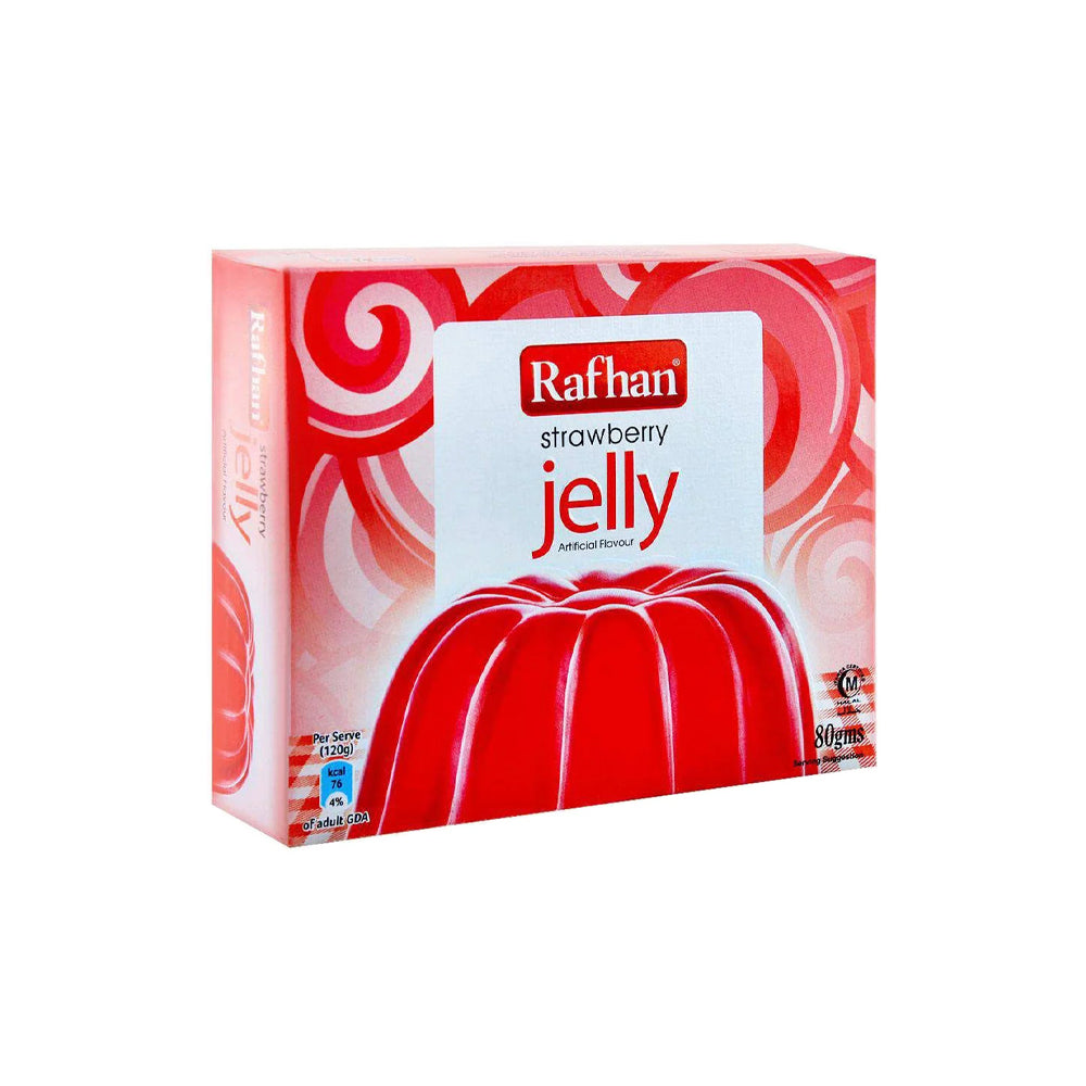 Rafhan Jelly Strawberry 80g - Snapcart.pk