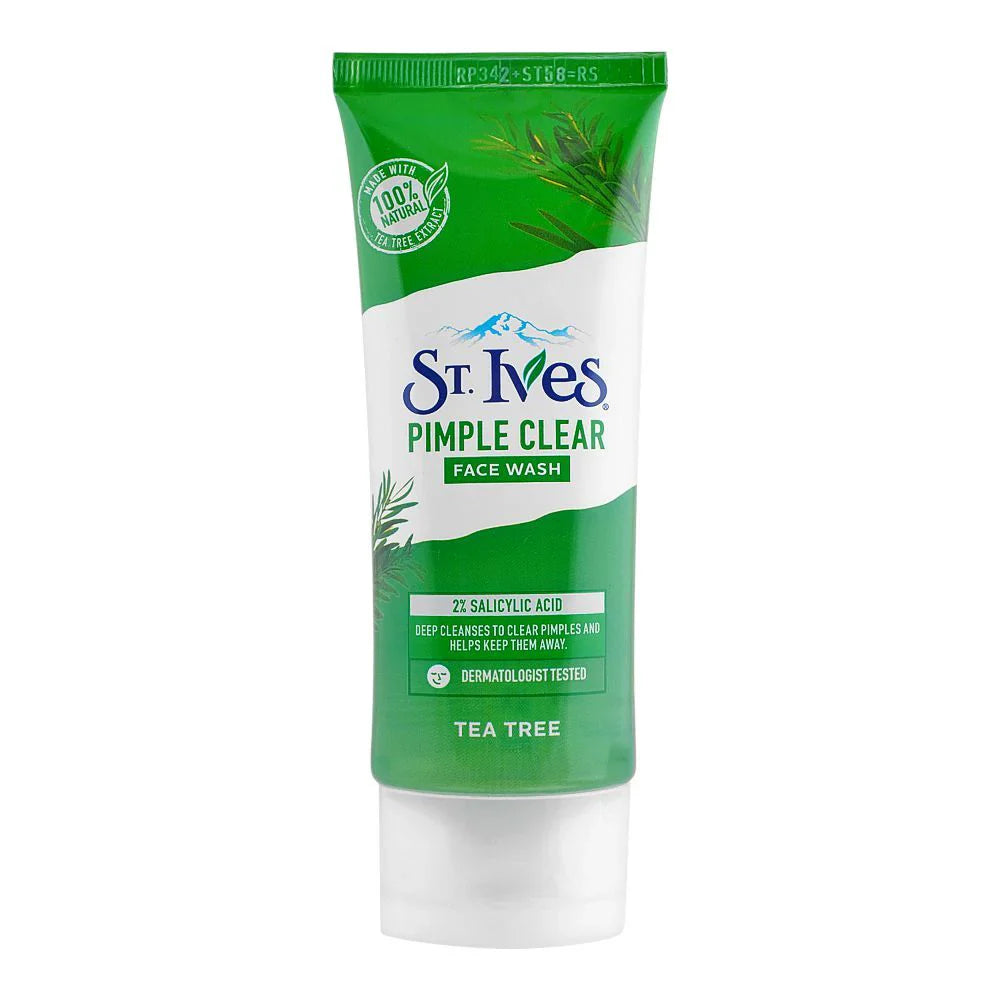 St. Ives Pimple Clear Face Wash Tea Tree 100g - Snapcart.pk