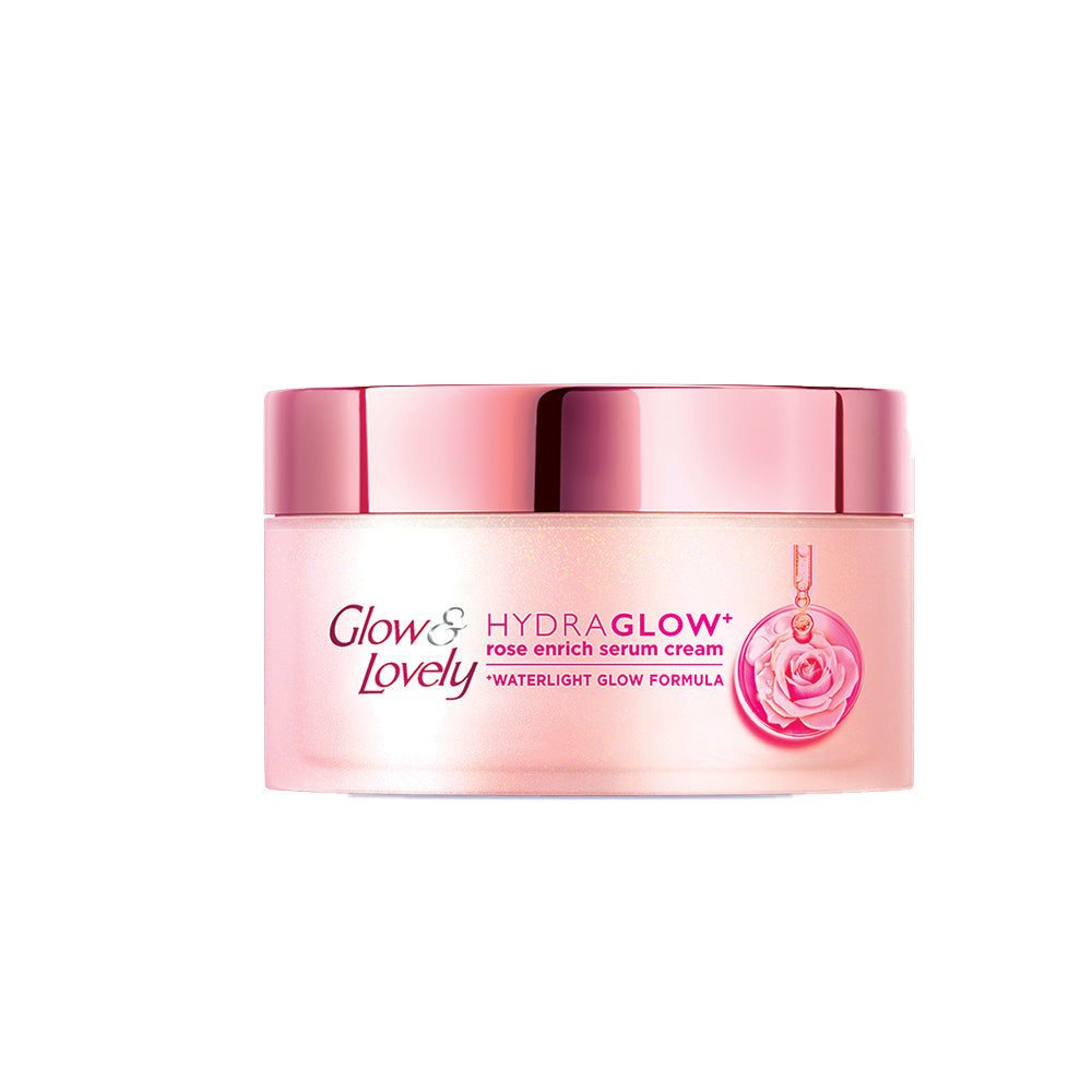 Glow & Lovely Hydra Glow Rose Enrich Serum Cream 60g - Snapcart.pk