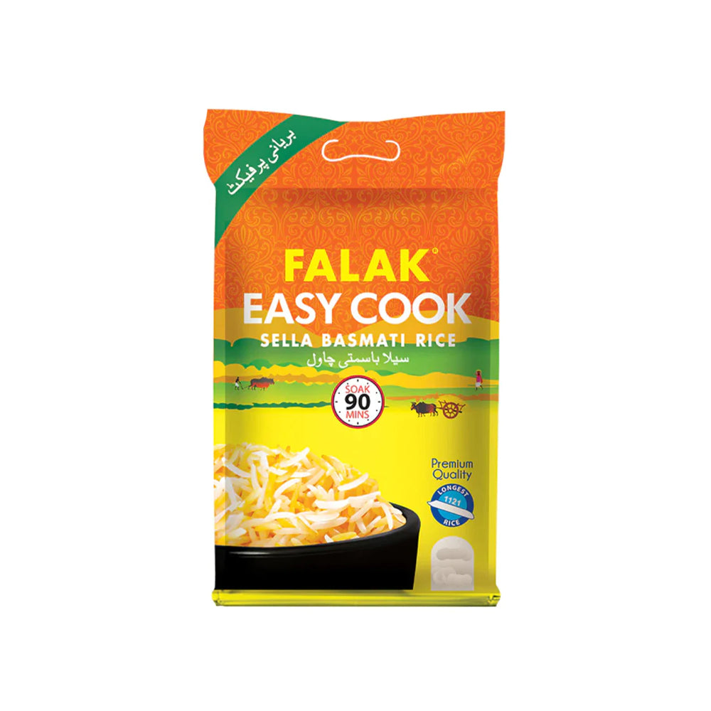 Falak Easy Cook Sella Basmati Rice 5kg - Snapcart.pk