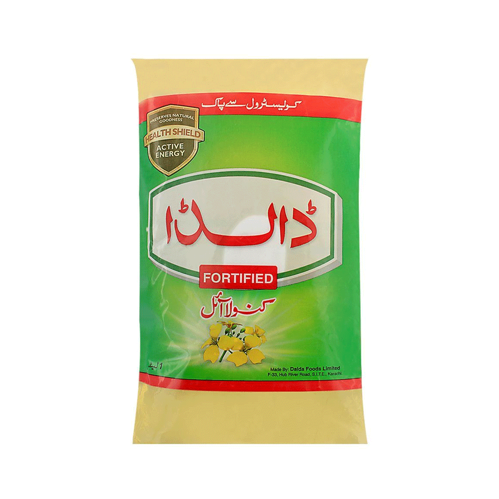 Dalda Canola Oil 1ltr Pouch - Snapcart.pk