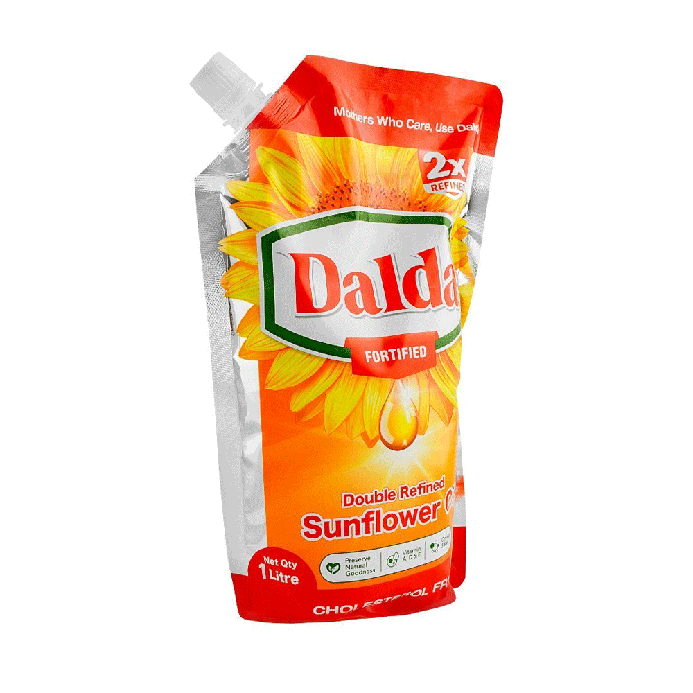 Dalda Sunflower Oil 1ltr Pouch - Snapcart.pk