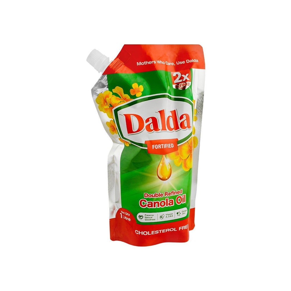 Dalda Canola Oil 1ltr Pouch With Nozzle - Snapcart.pk